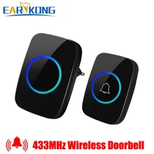 Best Price Wireless Doorbell Intelligent Home Welcome Doorbell Waterproof 300m Remote smart Door Bell Chime EU AU UK US Plug Optional
