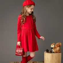 Новинка года; детское хлопковое платье принцессы для девочек; сезон весна-осень Детские платья для девочек; праздничное платье для маленьких девочек Vestidos; S189