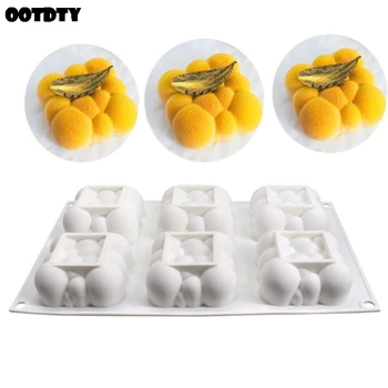 

6 Cavity Cloud Silicone Mold Fondant Mousse Cake Chocolate Decorating Sugarcraft Paste Mould Baking Tool