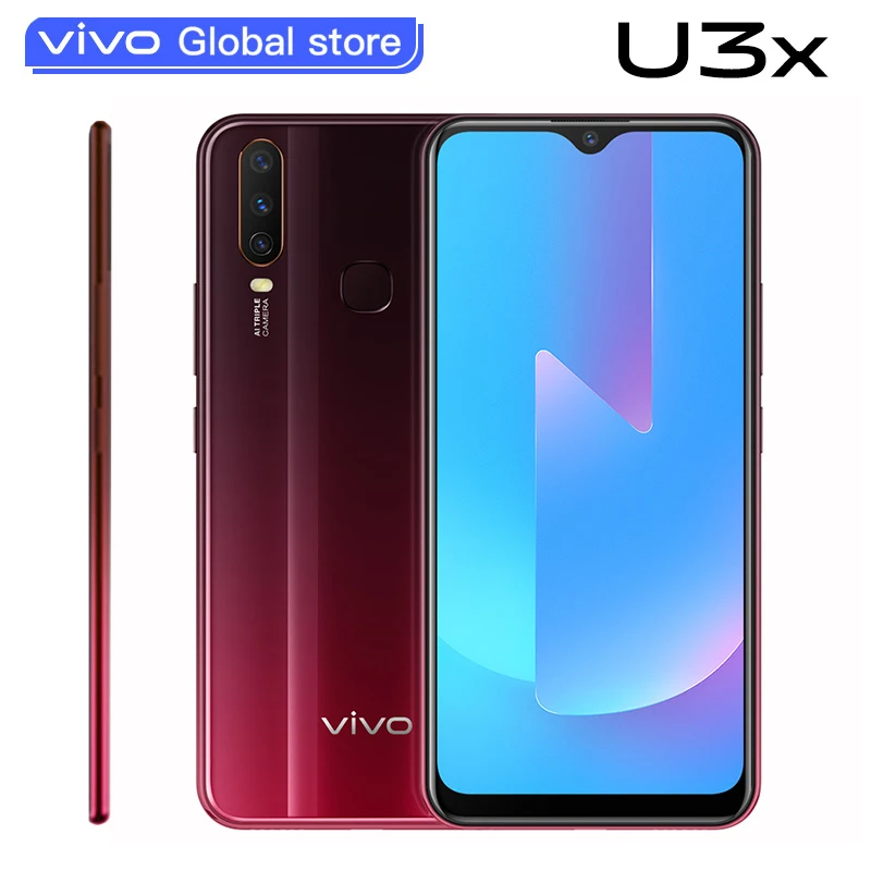 Original Vivo U3x Mobile Phone Snapdragon665 6 35 Screen 5000mah Big Battery 3gb 32gb 13 0mp Camera Triple Celular Telephones Cellphones Aliexpress