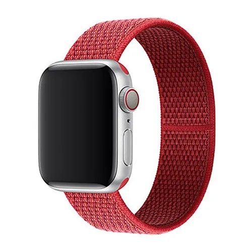 new red Спортивный нейлоновый ремешок для apple watch 4, apple watch 5, ремешок correa iwatch 44 мм, 40 мм, 38 мм, 42 мм, apple watch series 4, 3, 2, 1 - Цвет ремешка: new red