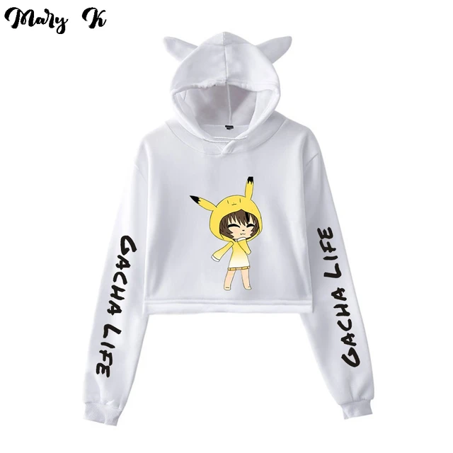 Compre Jogo gacha life moletom com capuz, roupas kawaii, moda feminina,  harajuku gacha life, moletom de ombro de fora, feminino, menina, roupas  clássicas barato — frete grátis, avaliações reais com fotos — Joom