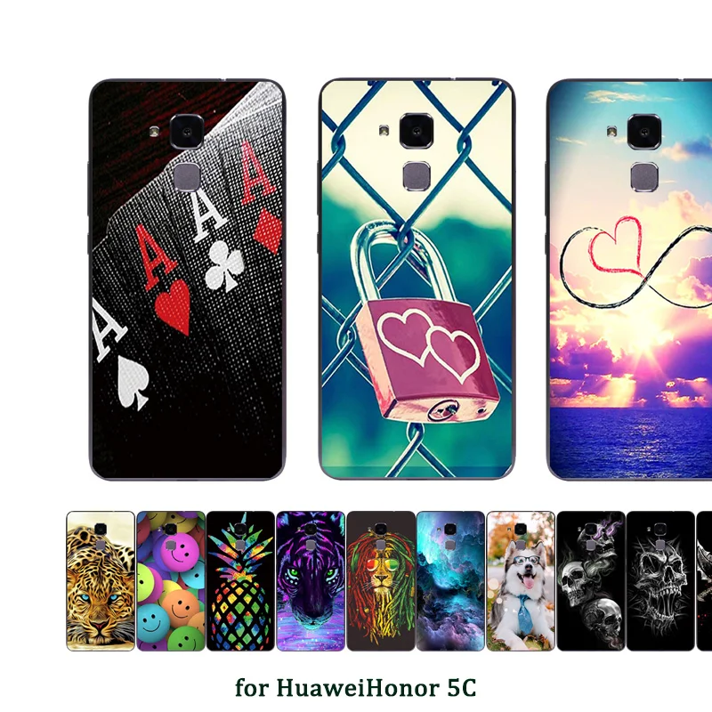 Чехол из ТПУ для Huawei Honor 5C / 7 Lite GT3 5 2 дюйма мягкий силиконовый чехол Dangou с принтом C