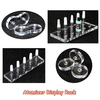 

Electronic Cigarette G-taste HTCJ 10mm Stand Shelf Transparent Acrylic Display Case Holder Display Rack for 510 thread Atomizer