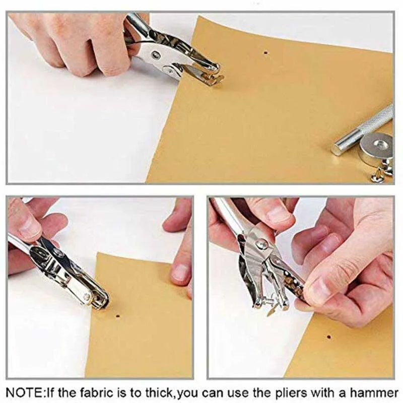 480 шт. Перфоратор с заклепками, плоскогубцы, медные кожаные изделия, двойная установка, перфоратор, куртки, джинсовые сандалии, домашние самодельные браслеты