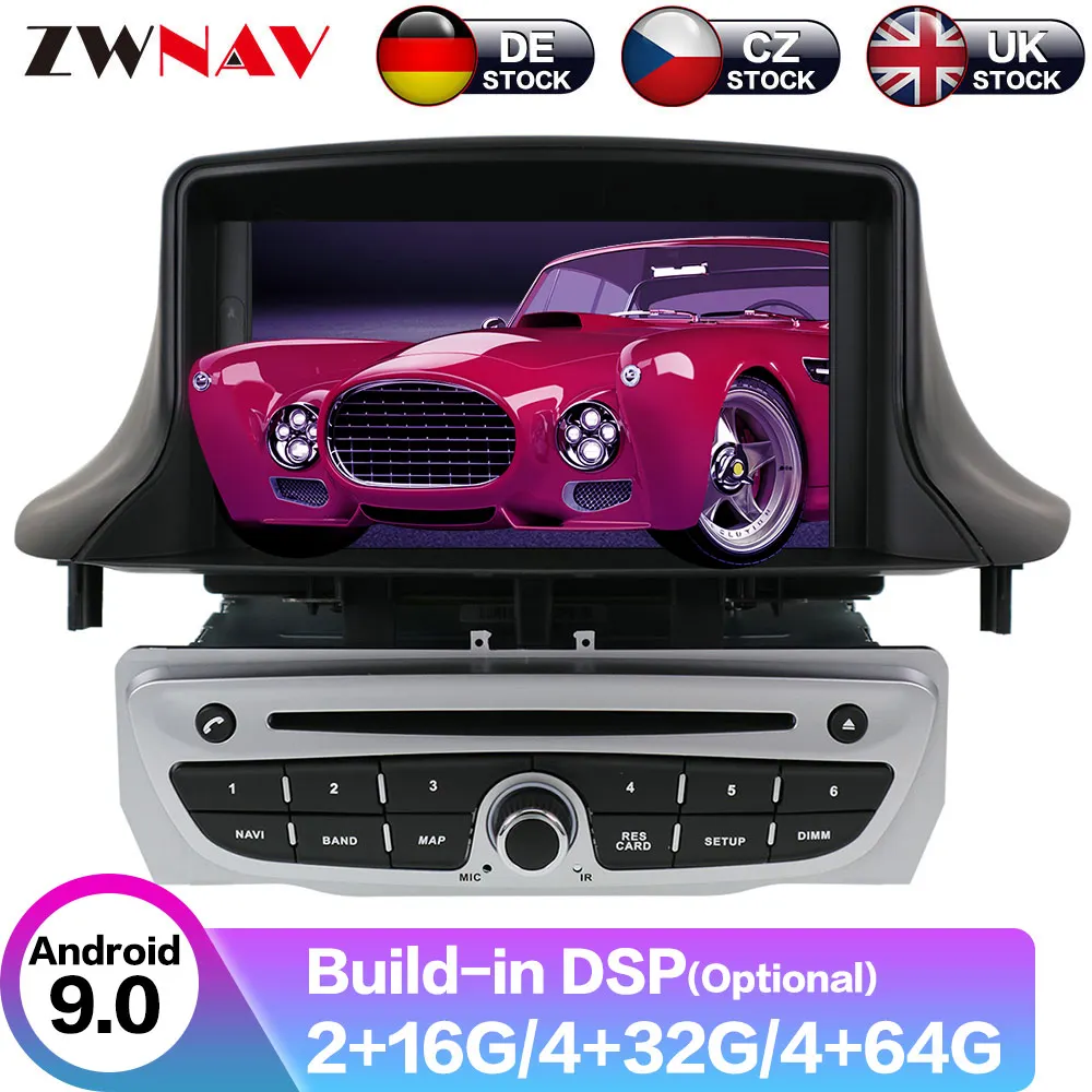 Android 10 DSP GPS навигация автомобильный радиоплеер для Renault Megane 3 Fluence 2009 +