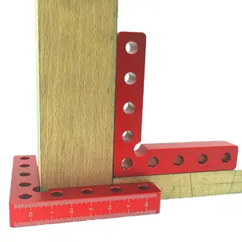 

90 Degree Right Angle Corner Clamp L Shaped Scale Ruler Wood Metal Fixing Tool Suitable for Wood Boards Photo Frames