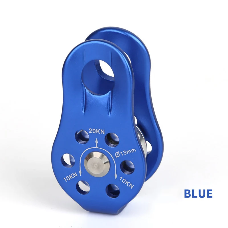 

Fixed Single Pulley Climbing Pulley Sideplate Single Sheave Pulley Outdoor Survival Tool High Altitud Traverse Hauling Gear
