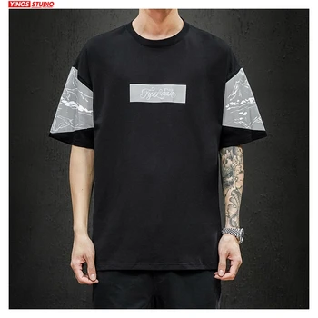 

Dropshipping Men Hip Hop Print Tshirts Tops Men's Summer Black Collage Tees Male Plus Size T-shirts Tops Streetwear Clothes 2020
