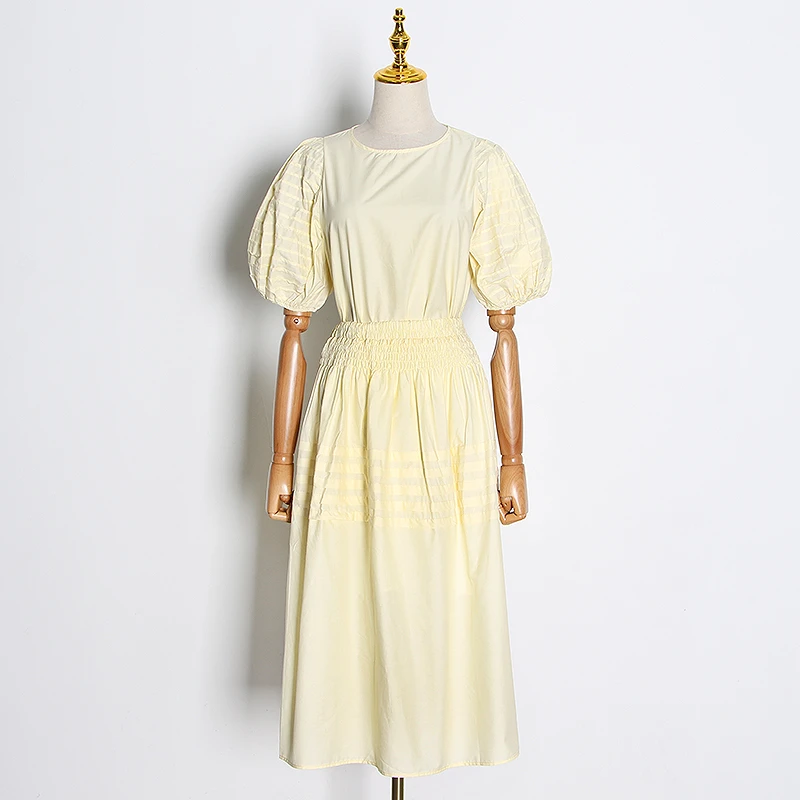 Женский Повседневный комплект из двух предметов TWOTWINSTYLE летний костюм средней