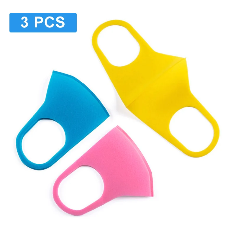 

3PCS PM2.5 Kids Outdoor Cycling Anti Dust Haze Sponge Mouth Face Mask Respirator