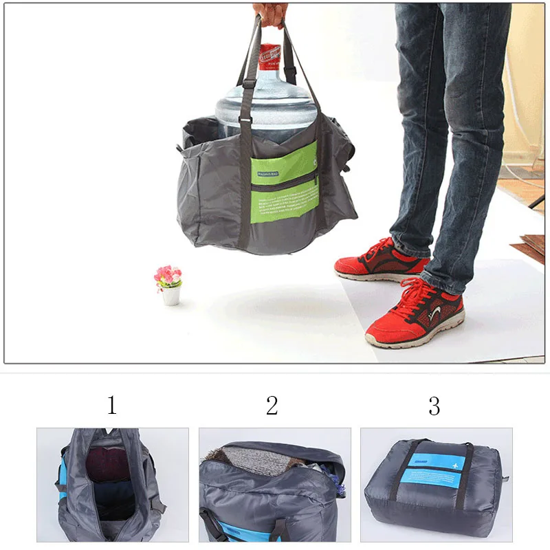 Wateproof Foldable Hand Travel Bag Unisex Suit Nylon Handbag Casual Organizer Aircraft Storage Bags Portable Small Luggage Bag storage bag travel bags canvas tote bag