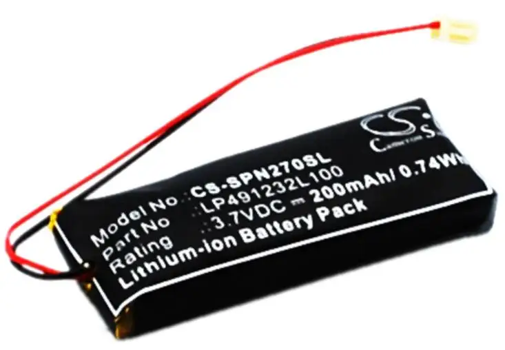 Cameron sino 200 мАч батарея для SONY PSP-N270 PSP-N270G LP491232L100 беспроводная гарнитура батарея