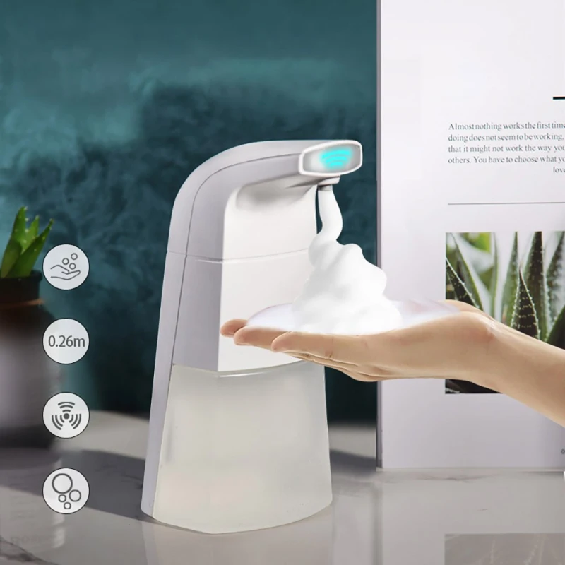 Умный автоматический диспенсер для жидкого мыла на 250 мл, диспенсер для бесконтактного индукционного дезинфицирующего средства для кухни и ванной комнаты