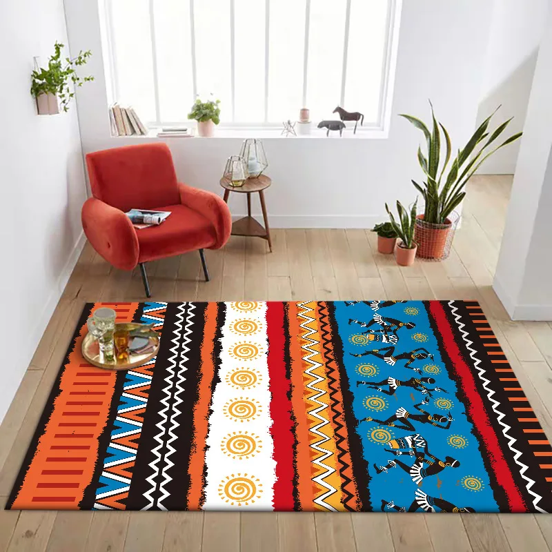 

Bohemia Indian Color tribe National style carpet Living room floor mat bedroom kitchen bedside rug custom made door mat