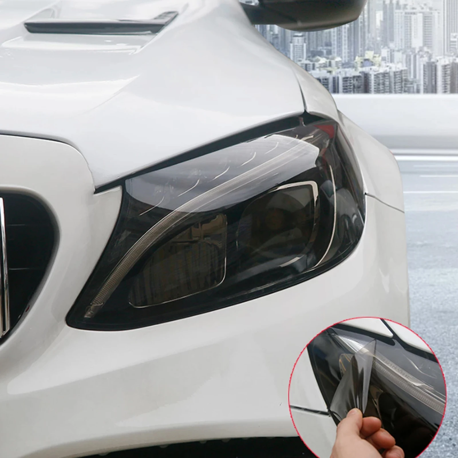 1M*30CM Auto Light Black Chameleon Car Tint Tail Light Headlights Fog