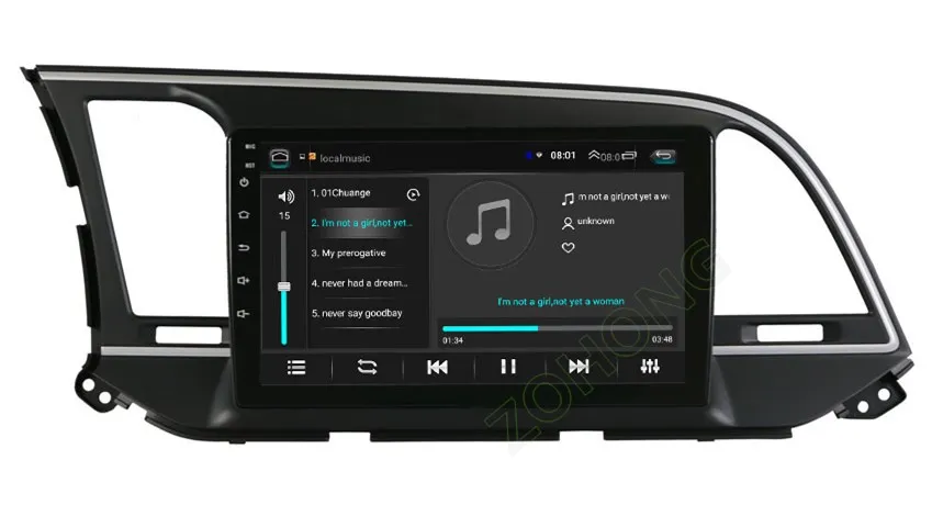 Clearance 2.5D Android8.1 car dvd Multimedia player for Hyundai Elantra 2016 2017 2018 auto GPS navigation CAR Radio Stereo recorder WIFI 20