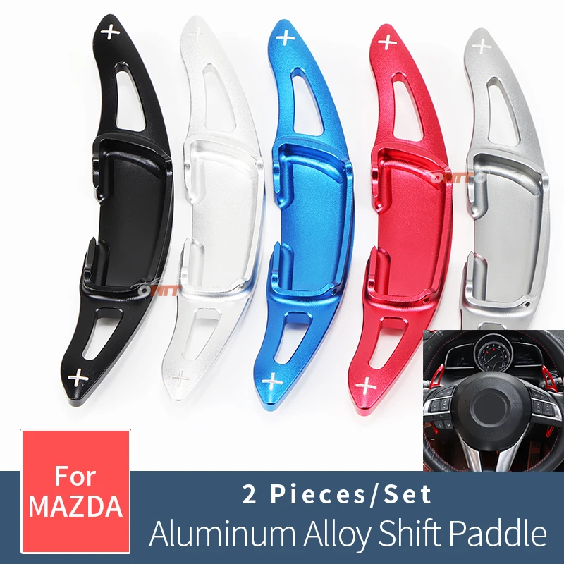 

2pcs/set for Mazda MX-5 2016-2019 CX-4 2016-2019 Car Styling Car Steering Wheel Paddle Shift Speed Shifter Accessories