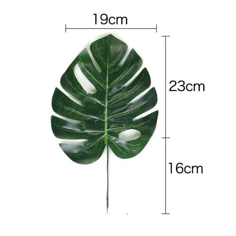 B1 Monstera 20 шт Искусственные искусственные Пальмовые Листья в форме листьев зеленые растения Свадебные украшения DIY цветы композиция растительный лист - Цвет: B1