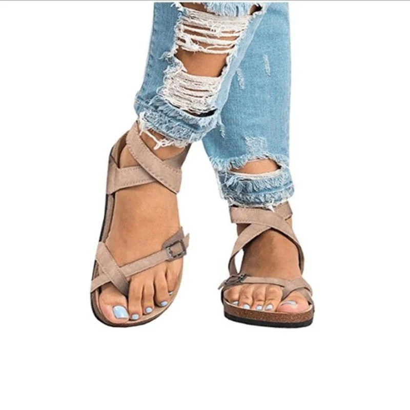 Women Wedge Shoes Casual Summer Roman Sandals Platform Gladiator Sandals Plus Size Ladies Beach Flip Flops VT904 (6)
