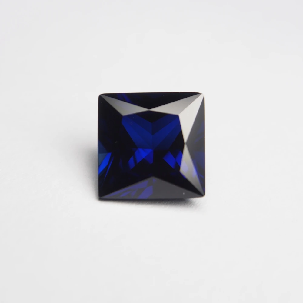 5*5mm 10 piece /bag square princess Cut Royal Blue sapphire laboratory Loose gemstone 34# corundum for sliver Ring making 5*5mm 10 piece /bag square princess Cut Royal Blue sapphire laboratory Loose gemstone 34# corundum for sliver Ring making
