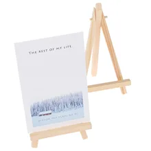 1 шт. мини-художника деревянный мольберт деревянные Свадебные настольные таблички Стенд Дисплей Держатель для вечерние украшения 15*8 см Triange мольберт