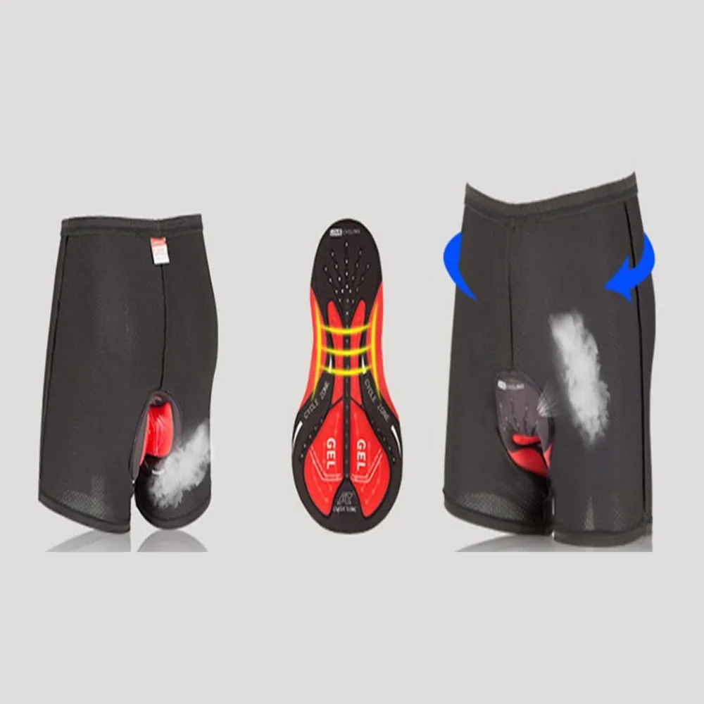 Удобные дизайнерские мужские однотонные шорты белье Велосипедное Силиконовое Гель 3D Мягкие велошорты велосипедные шорты
