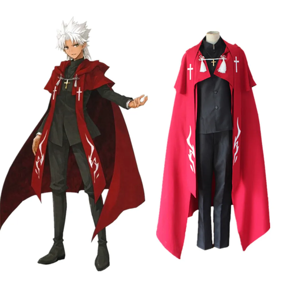 

Anime Fate Grand Order Cosplay Amakusa Shirou Tokisada Uniform Fate Apocrypha Shirou Kotomine Fancy Party Outfit set