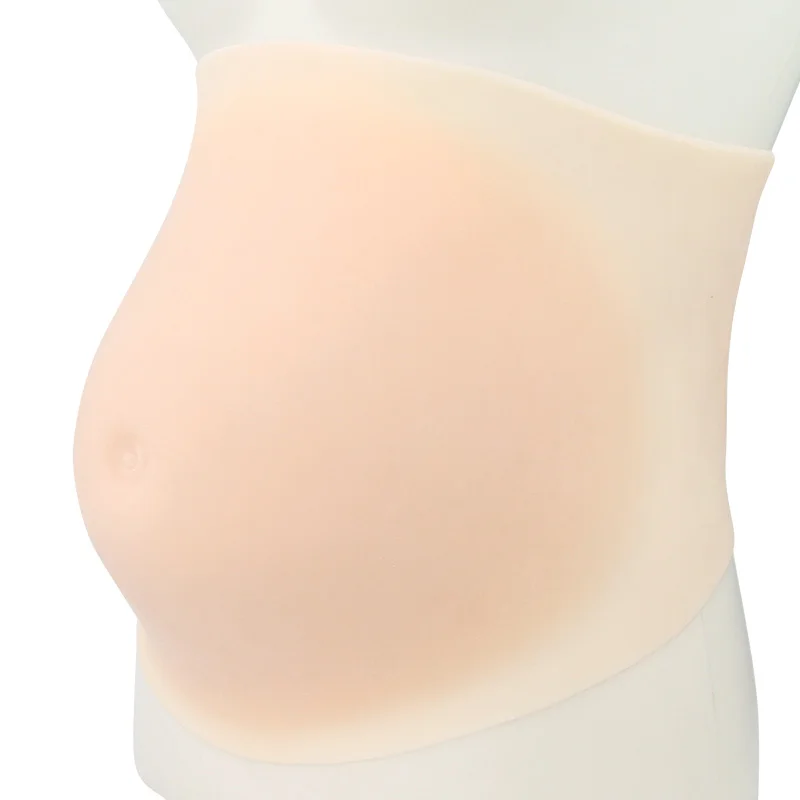 ONEFENG Fake Pregnancy Belly Lightweight Silicone Flase Pregnant/ Bump for Film Props Pregnancy Women