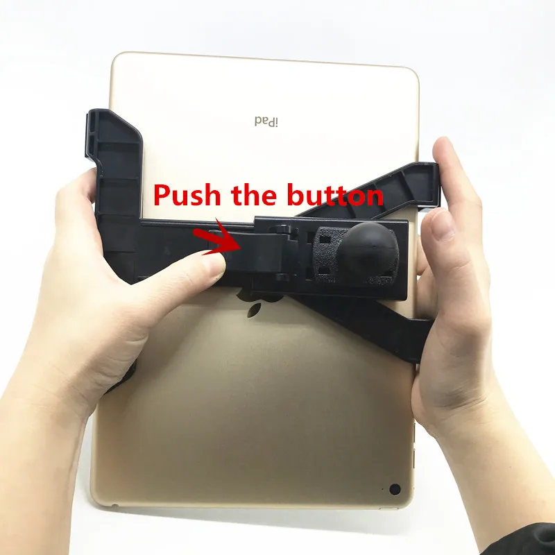 Adjustable tablet cradle holder with 1 inch ball for iPad Air mini 1 2 3 4 and 7-12 inch tablets compatible for ram mounts