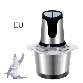 

Household meat grinder Food Chopper Stainless Steel Food Processor for Meat Vegetables Fruits 4 Sharp Blades