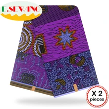 Анкара африканская восковая печатная ткань 12 ярдов Хлопок Воск Гана воск нигерийский стиль для шитья африканские платья одежда 111839