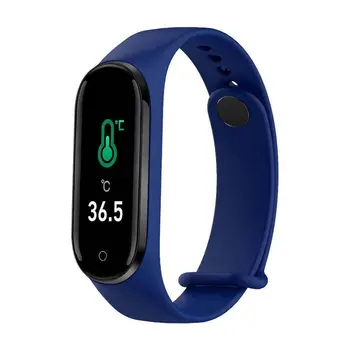 

M5 Pro Smart Bracelet Body Temperature Information Synchronization Bracelet Heart Rate Fitness Tracker Sleep Detection
