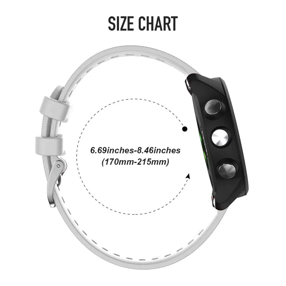 Спортивные силиконовые часы ремешок для Garmin Forerunner 245/645/Viomove HR/Vivoactive 3 band Силиконовый ремешок для часов для Garmin Forerunner