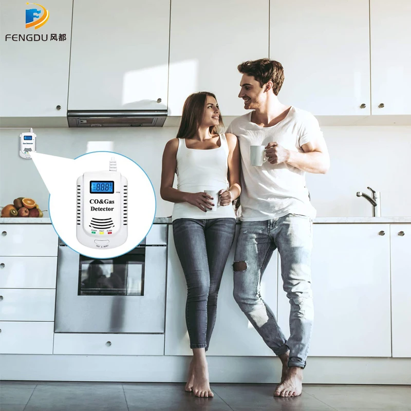 2 в 1 детектор газа вставляемый домашний природный газ/Метан/пропан/сигнализатор