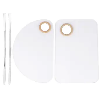 

4 Pcs Reusable Durable Nail Art Mixing Plate Manicure Palette Nail