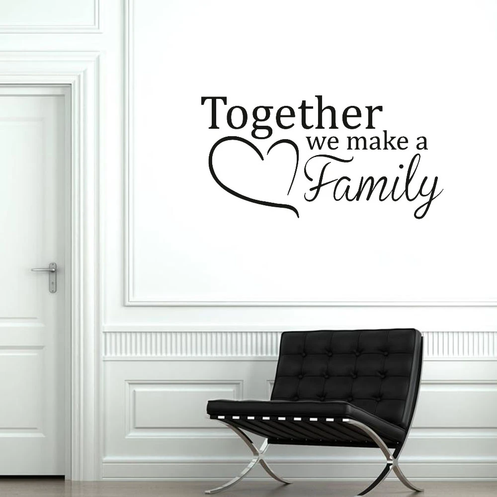 Wall Sticker Home Decors Family Quotes Stickers Living Room Bedroom Accessories
