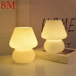 Lampe LED créative en forme de champignon, 8M, intensité réglable, luminaire décoratif d'intérieur, idéal pour un bureau ou une chambre à coucher 
