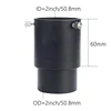 StarDikor 2 Inch To 2 Inch Metal Optical Length 40mm/60mm Eyepiece Extension Tube Adapter For Astronomical Telescopes M48*0.75 3
