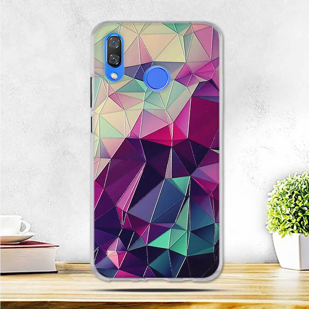 Чехол для huawei nova 3 Мягкая силиконовая задняя крышка Huawei nova3 искусственный чехол