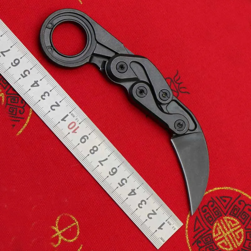 

LOVOCOO Folding Knife m390 Blade Steel Handle Outdoor Camping Multipurpose Hunting pocket kitchen fruit Knives EDC tools