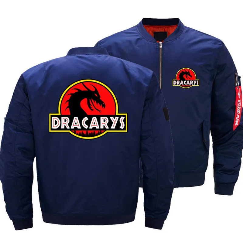 

Stone Dracarys Mother Of Dragons Game Of Thrones Bomber Jacket Thick Military Men Flight Ma-1 Pilot Air Force Coat S-5XL island