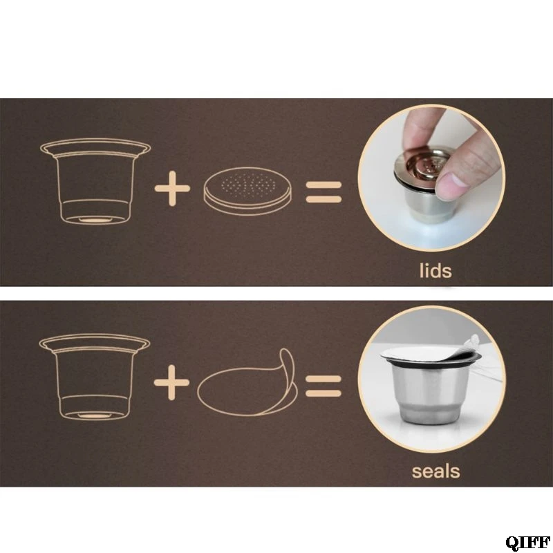 Многоразовые стручки из нержавеющей стали для машин Nespresso 18NOV24