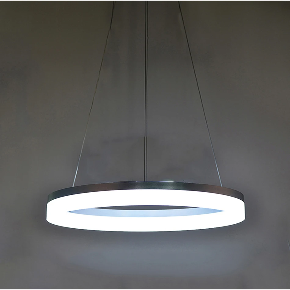 Современный светодиодный подвесной светильник с регулируемой яркостью для кухни, белая акриловая Подвесная лампа для кофейного домика, подвесная потолочная лампа