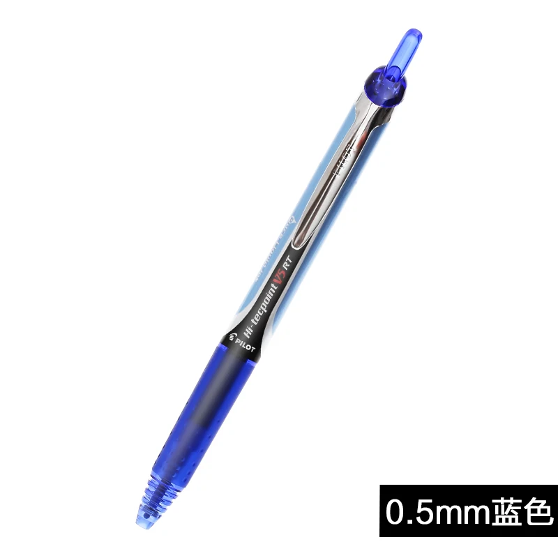 Гелевая ручка Pilot Hi-Tecpoint, BXRT-V5, 0,5 мм, ручка, выдвижная, точная, игольчатый наконечник, ручки, офисные канцелярские принадлежности, школьные принадлежности, 1 шт - Цвет: blue  1pcs