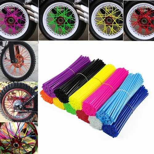 

Motorcycle Wheel Spoke Rims Covers Wraps Weel Procetor Accessories For yamaha dt 125 ttr250 yz250f tracer 900 dragstar 650 fz25