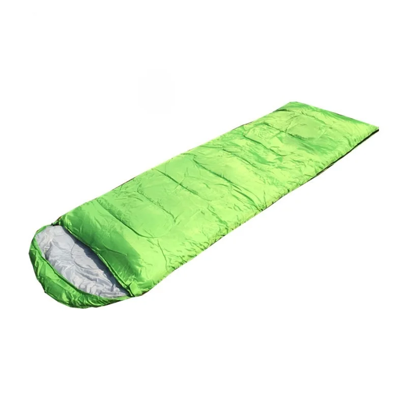 Конверт с крышкой Весна Лето Осень спальный мешок открытый спальный мешок для путешествий Взрослый хлопок спальный мешок ветрозащитный спальный мешок - Цвет: Зеленый