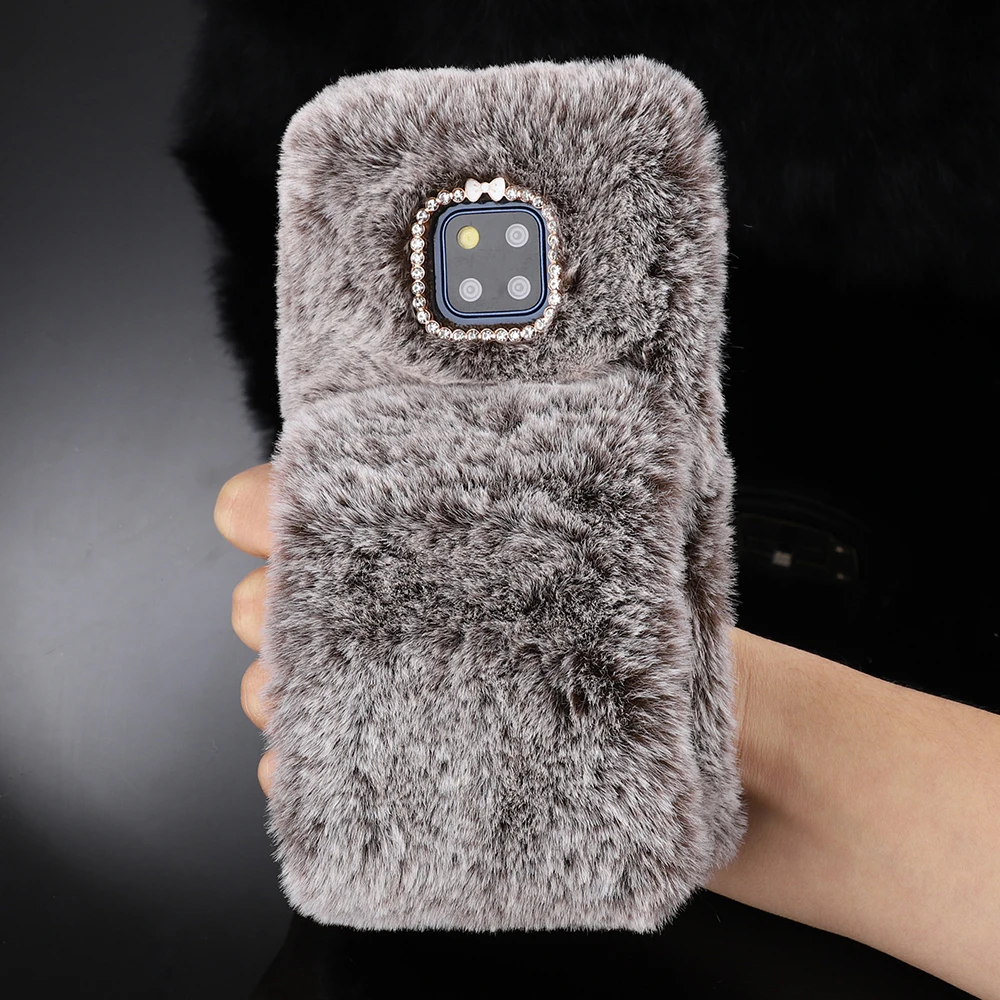 LAPOPNUT чехол для samsung Galaxy S10 плюс S10e S9 Note8 S8 J6 J4 J5 A7 A6 A8 S7 край теплый плюш силиконовый чехол на заднюю панель