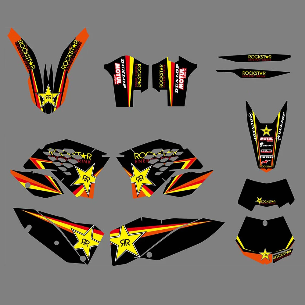 Наклейка на велосипед-внедорожник графическая наклейка Team для KTM SX SXF EXC EXCF XCF 2008 2009