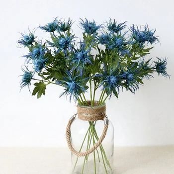 

Green Artificial Flower Simulation Milan Small Bouquet Plastic Plant Flowers For Wedding Home Office Party Decoration Art